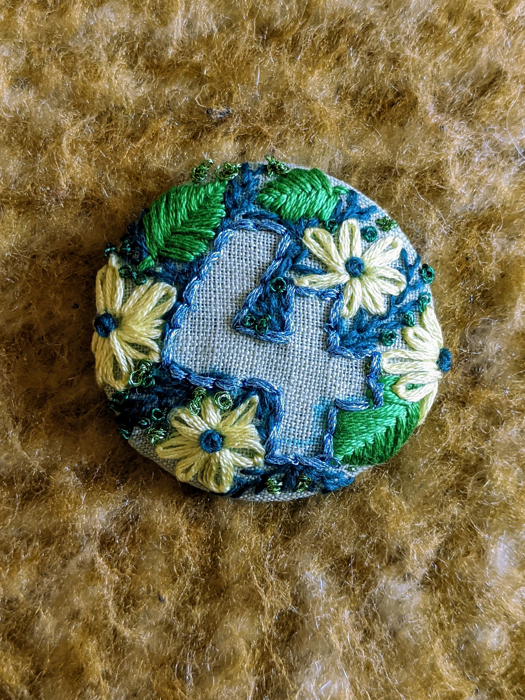 Embroidered Button